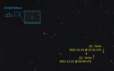 Asteroid observations on Astrobin.com